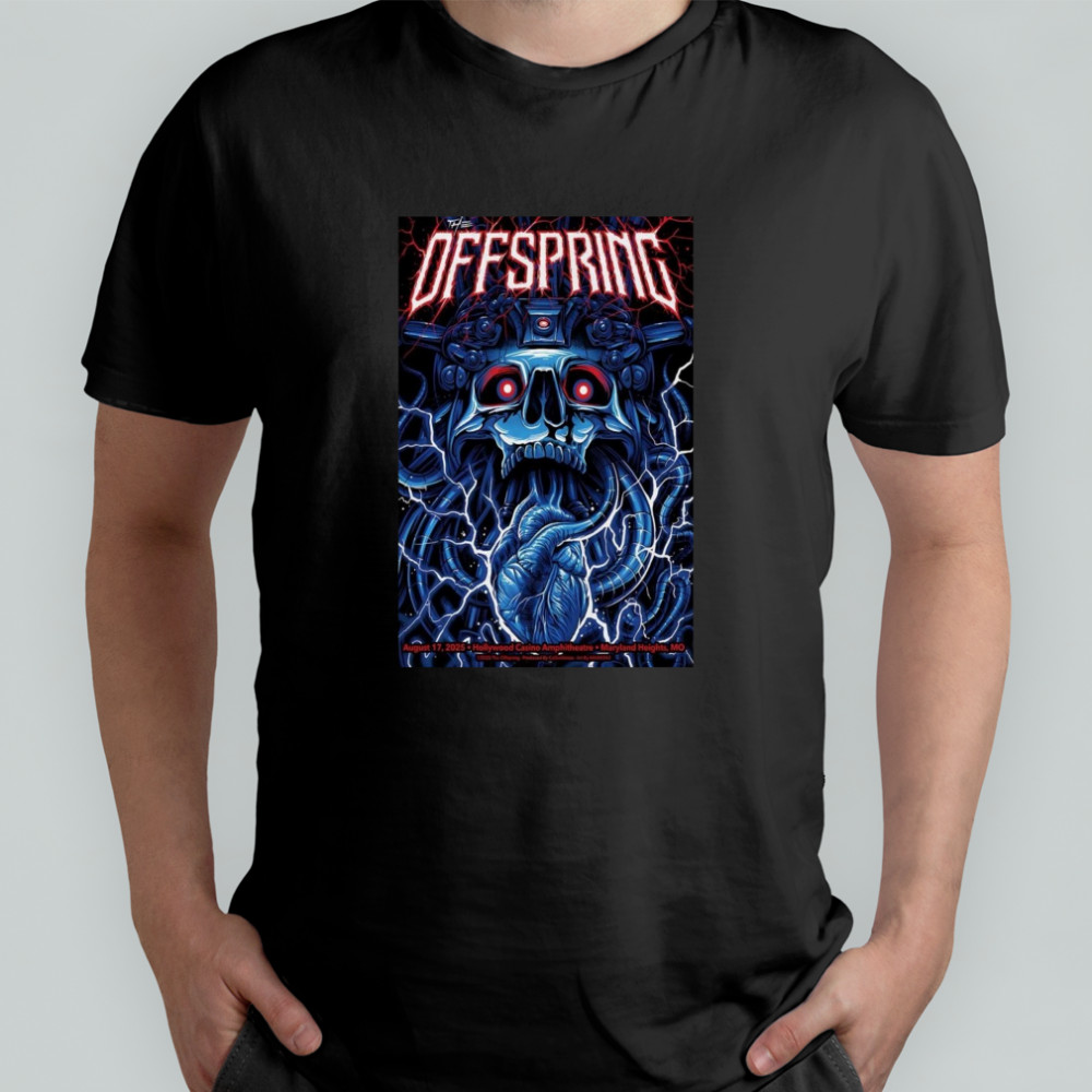 The Offspring Tour 2025 Hollywood Casino Amphitheater Poster T-Shirt
