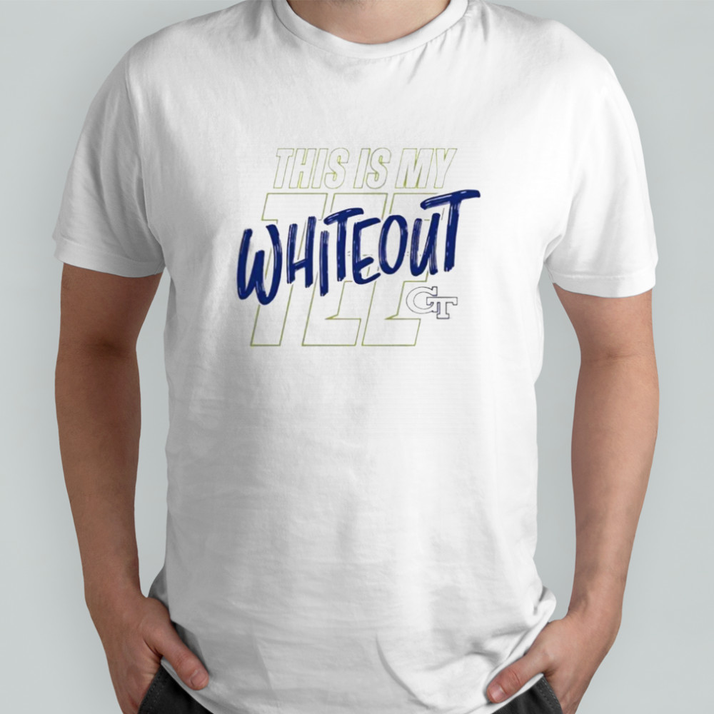 This Is My Tee White Out Georgia Tech Logo T-Shirt