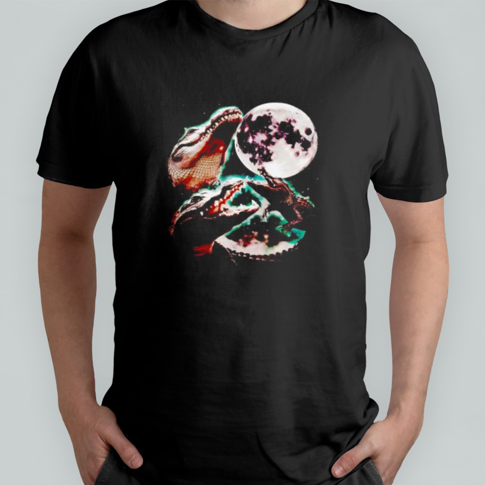 Three Alligator Moon graphic shirt
