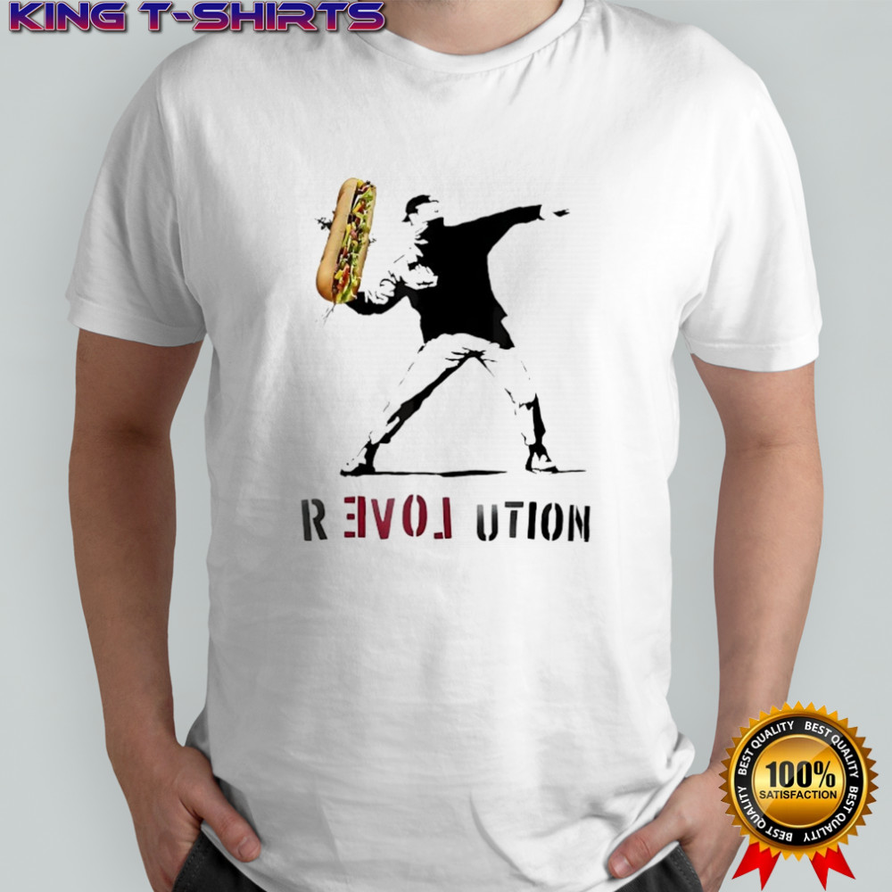 Throwing Sandwich Guy Revolution shirt