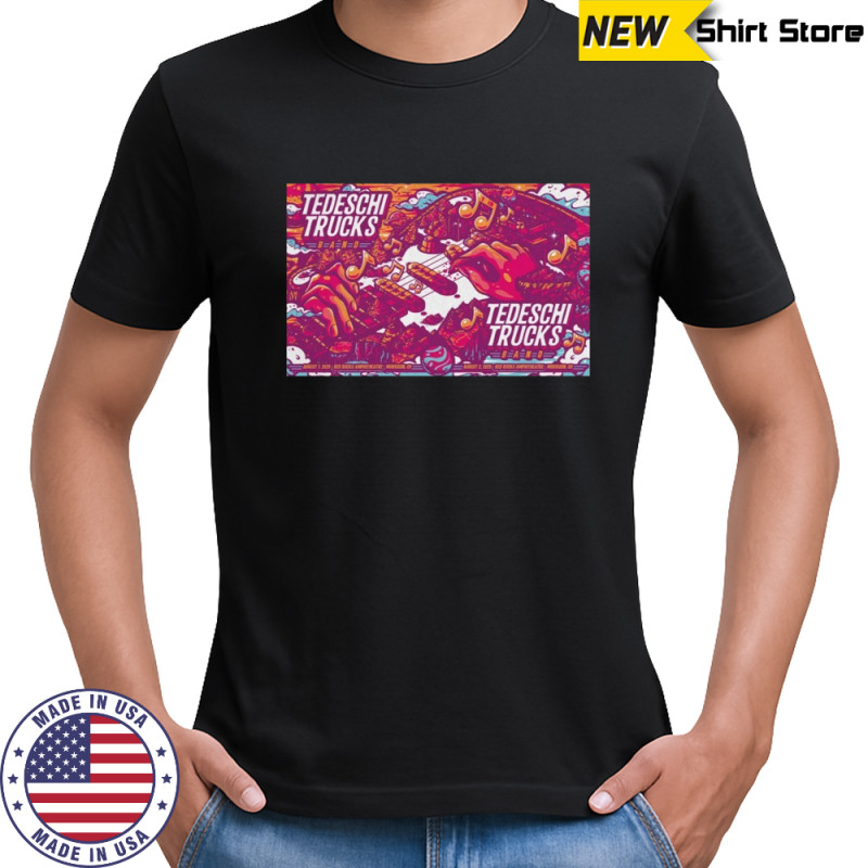 Tour 2025 Tedeschi Trucks Band Red Rocks Amphitheatre Morrison CO Poste T-Shirt