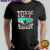 Toxic burger Impala skeleton driving classic car cartoon shirt