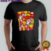 Toxic burger Menu Characters fast food skull motif graphic shirt