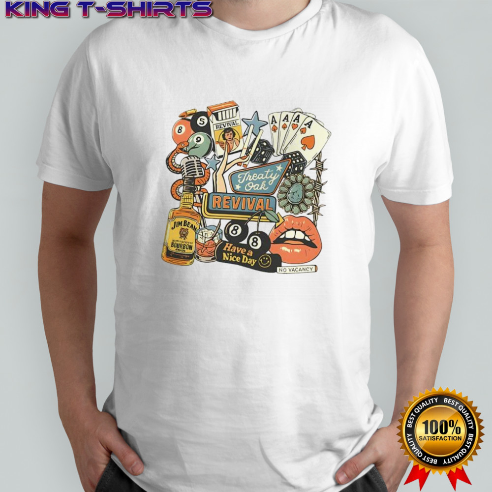 Treaty Oak revival western retro bar cowboy graphic shirt