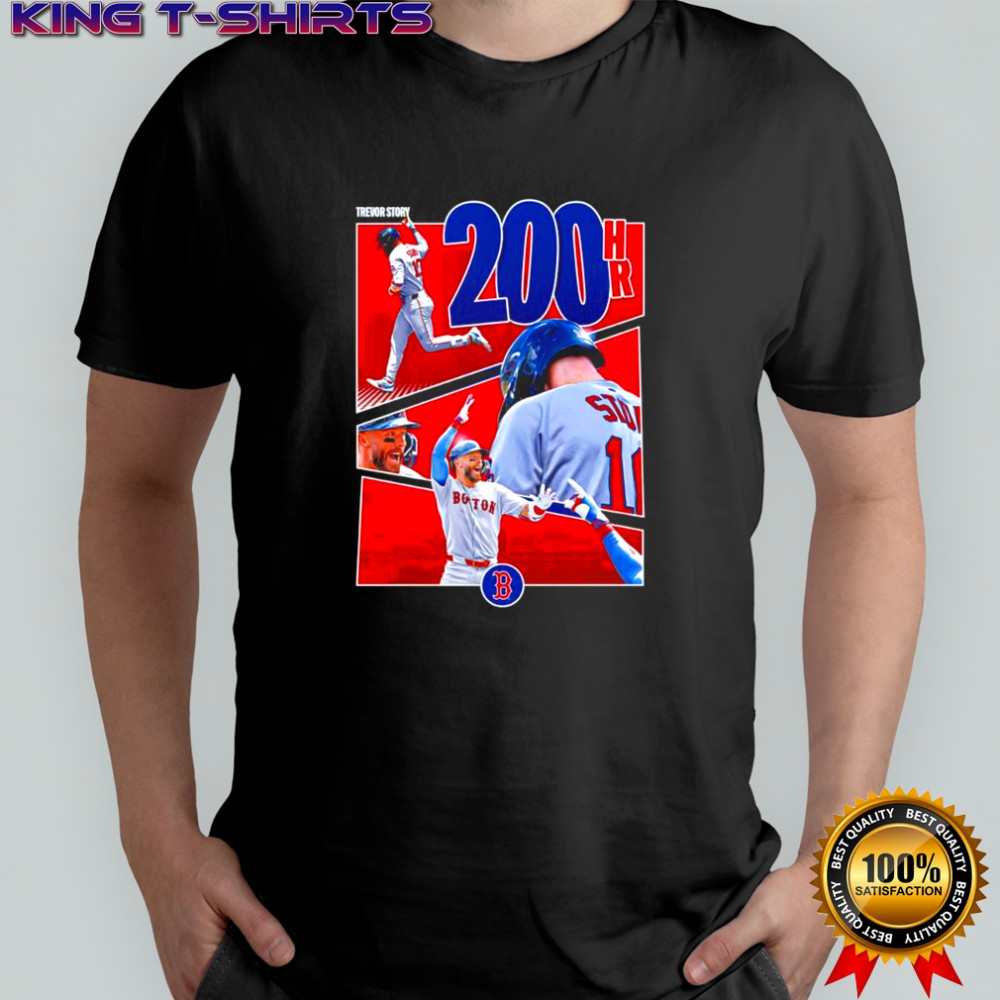 Trevor Story Boston Red Sox 200 HR shirt