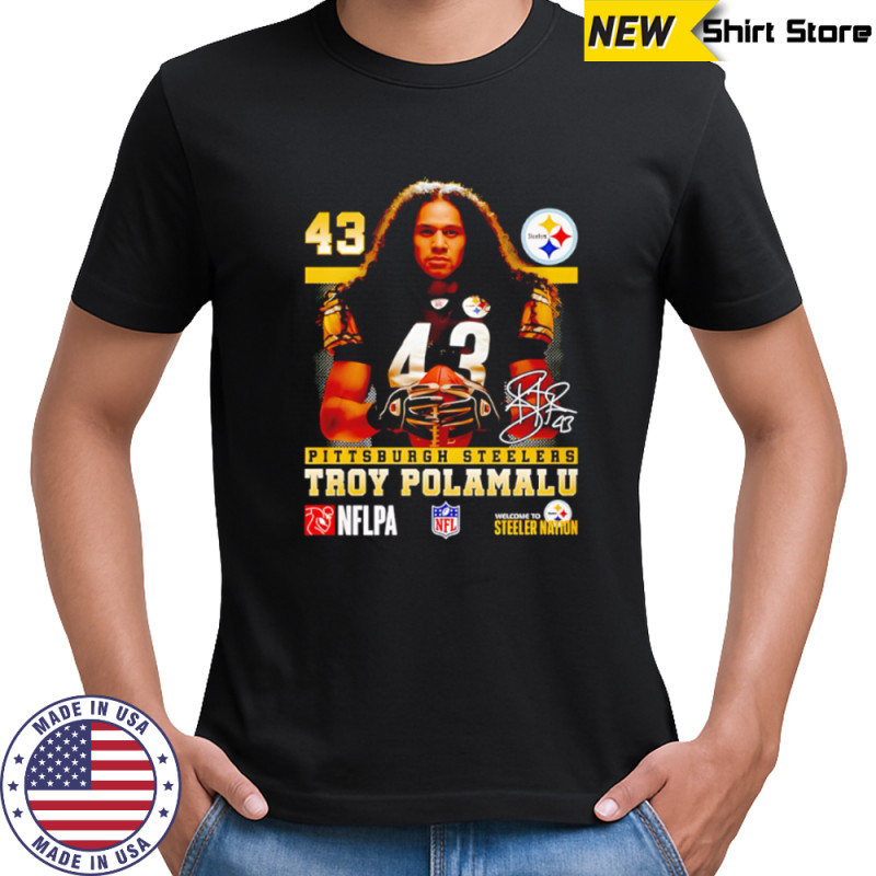 Troy Polamalu Pittsburgh Steelers Signature shirt
