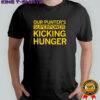 Tyler Perkins our punter’s superpower Kicking Hunger shirt