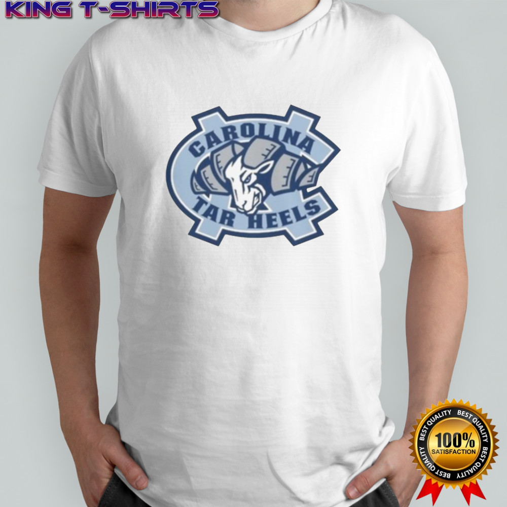 UNC Tar Heels Carolina Blue Rameses Mascot Ram Logo T-Shirt