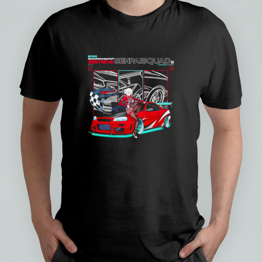 Vshojo Senpai Squad Zentreya car style shirt