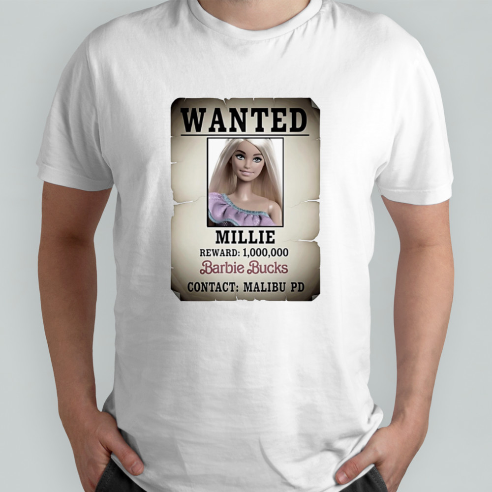 Wanted Millie Barbie Bucks contact Malibu PD shirt