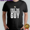 Washington DC Sandwich Thrower Banksy Inspired Free the sandwich guy anti-Trump shirt