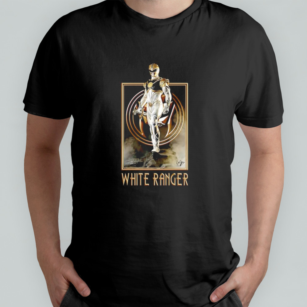 White Ranger Power Rangers shirt