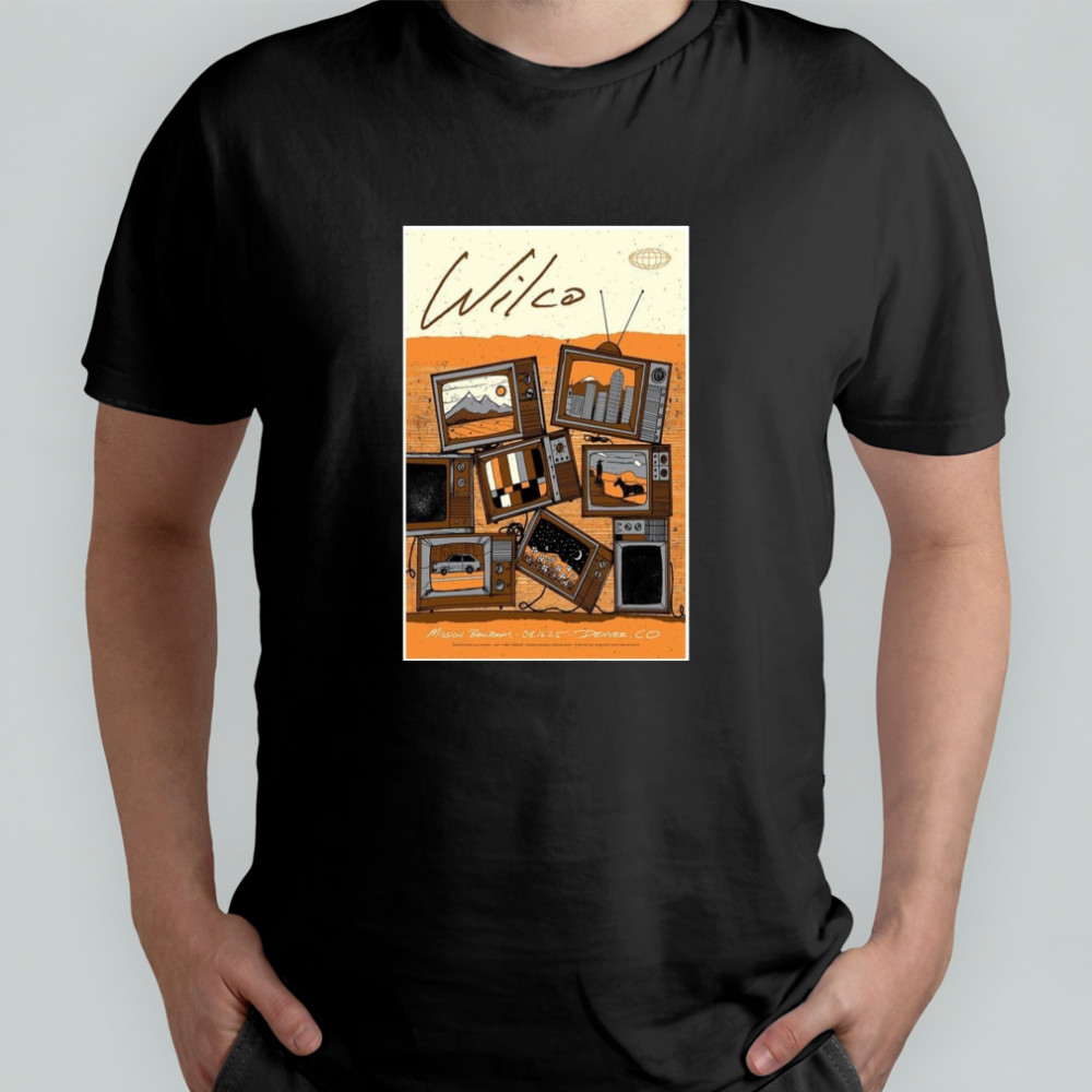 Wilco Mission Ballroom Aug 16 2025 Denver CO Show Poster T-Shirt