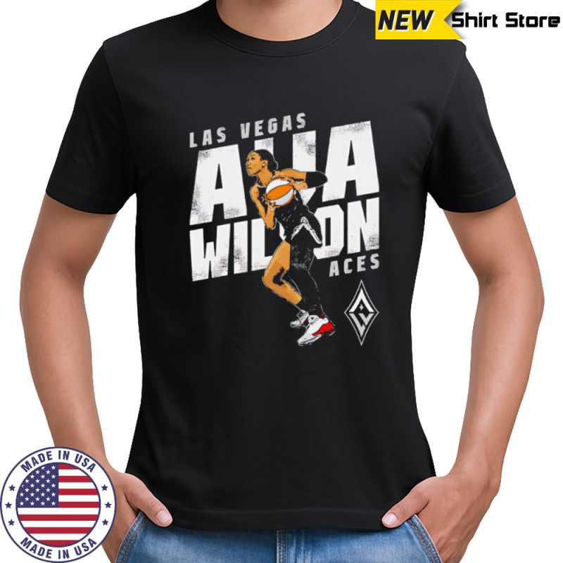 WNBA A’ja Wilson Las Vegas Aces Slant shirt