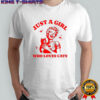 Women and cat just a girl who loves cats shirt