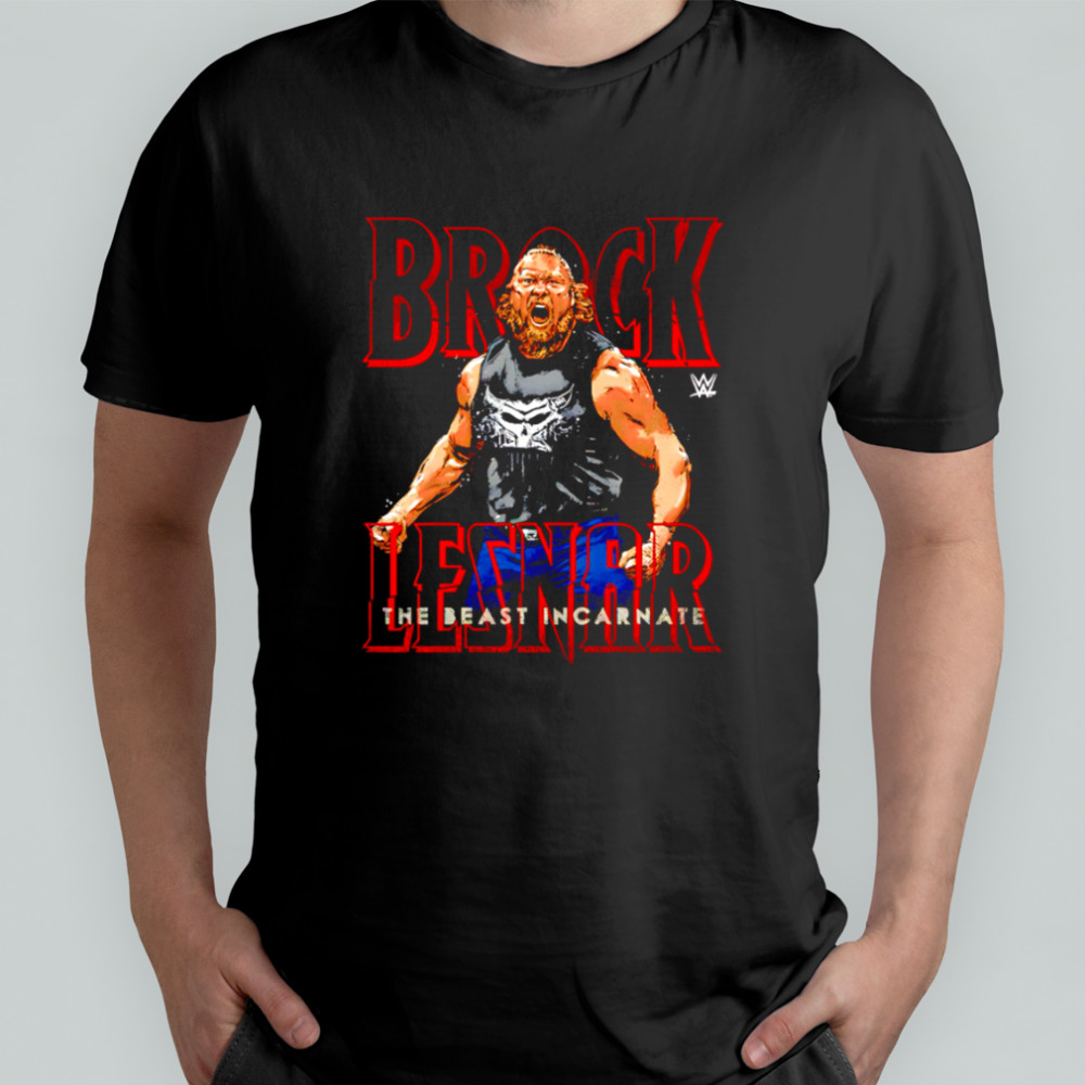 WWE Brock Lesnar The Beast Incarnate Taunt design style shirt