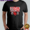 2025 Boomer Sooner 24 Oklahoma vs Michigan 13 game score shirt