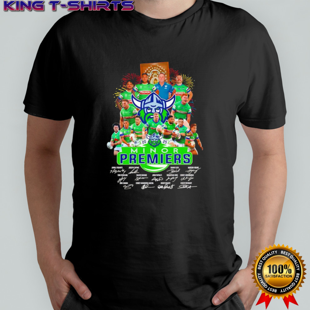 2025 Minor Premiers Canberra Raiders signature shirt