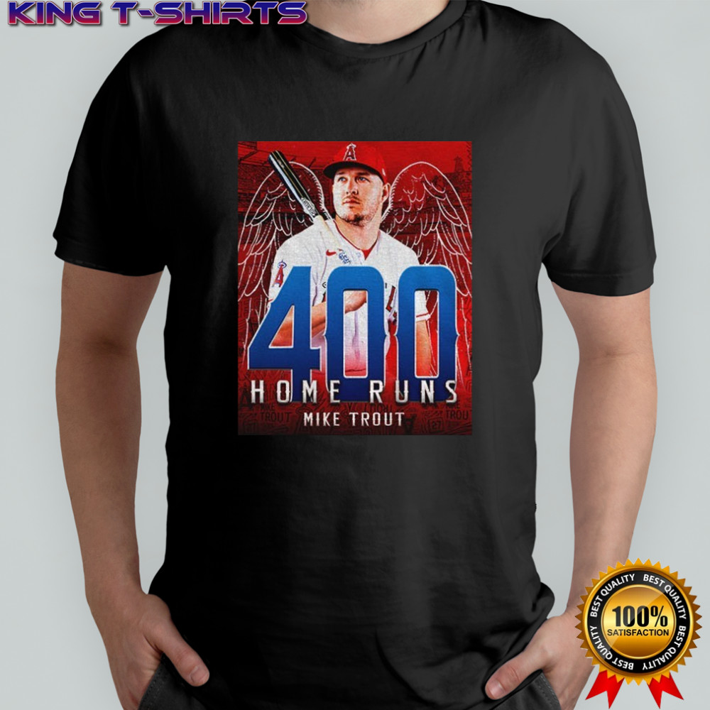 400 Career Home Runs Mike Trout LA Angels shirt