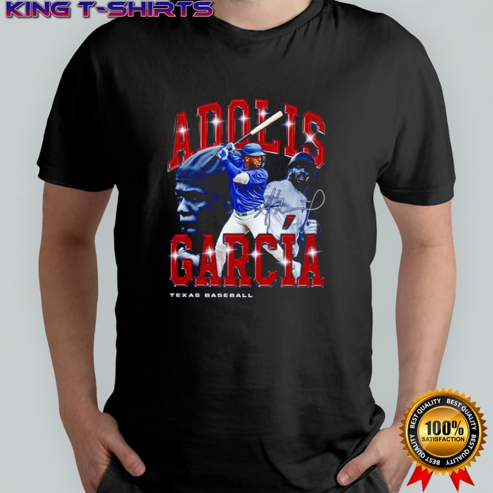 Adolis Garcia Texas Baseball Retro Flair Signature Shirt
