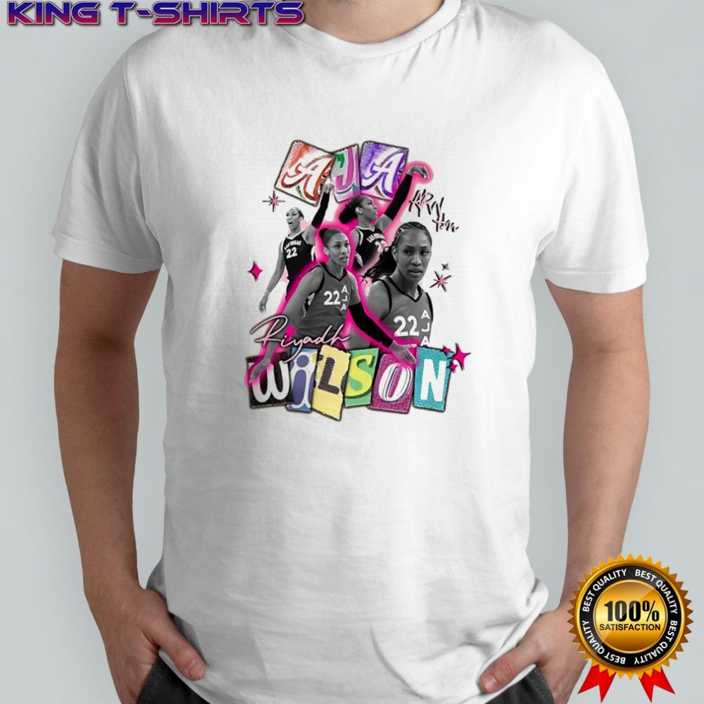 A’ja Riyadh Wilson Las Vegas Aces signature shirt
