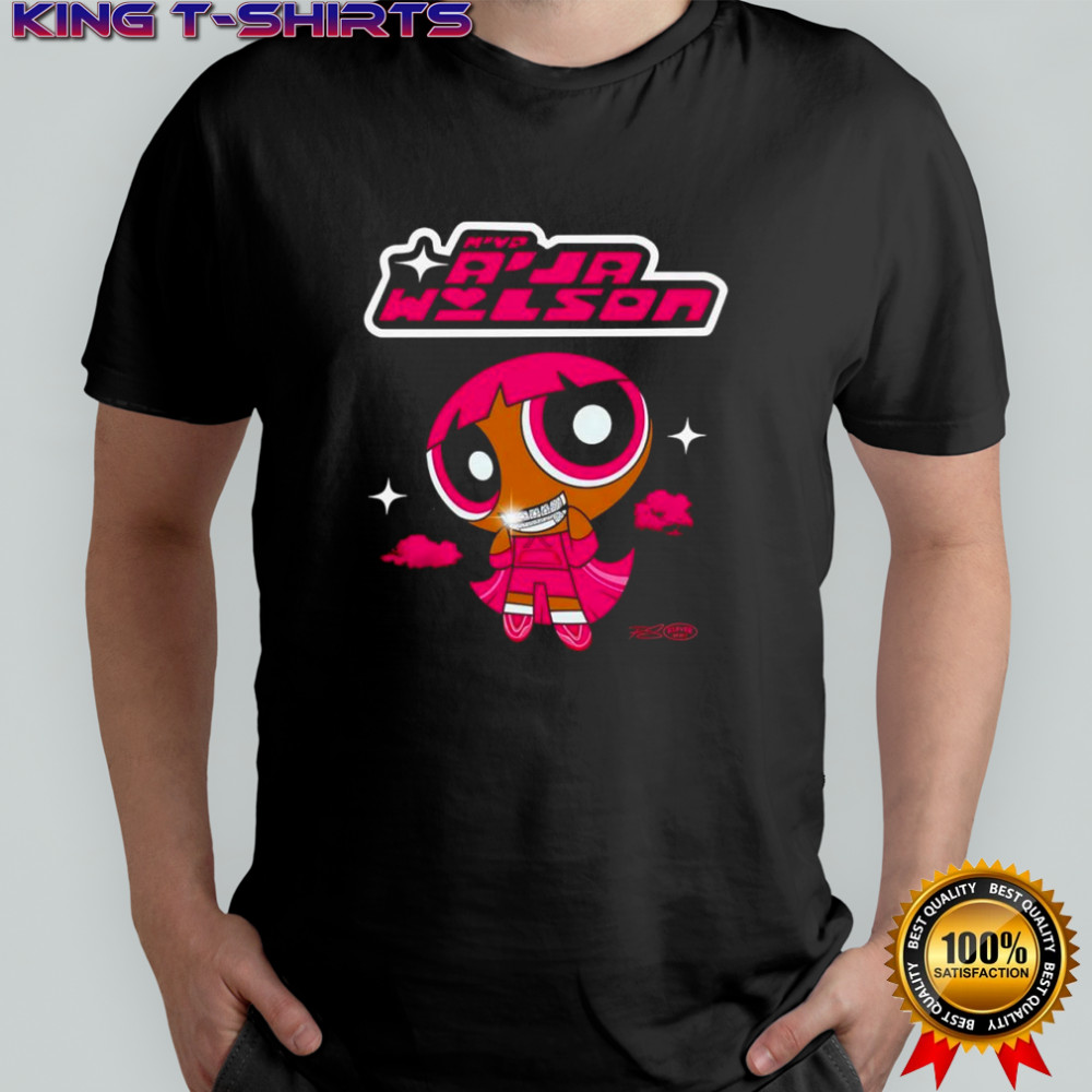 A’ja Wilson PowHERpuff Girls cartoon character twinkle shirt