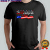 All death can do to the believer is deliver him to Jesus America flag Charlie Kirk signature shirt