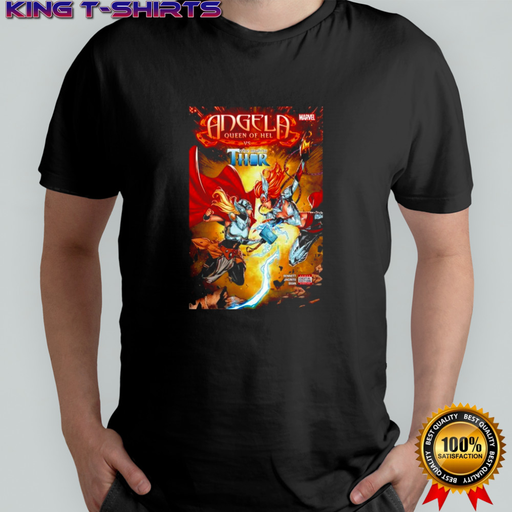 Angela Queen of Hel vs the mighty Thor Marvel Comics shirt