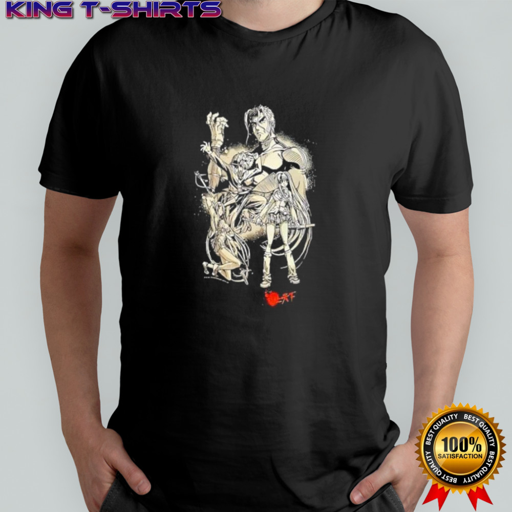Anime Character Group Japanese Text shirt