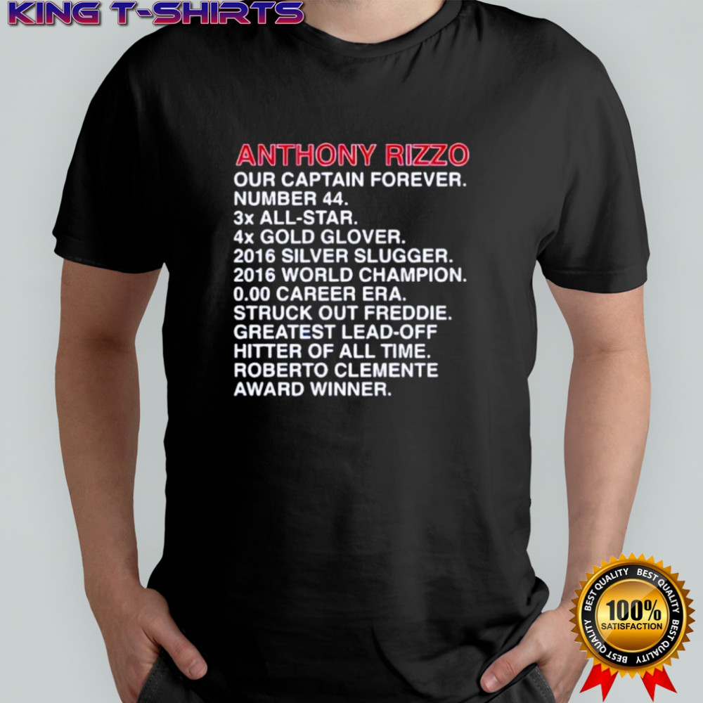 Anthony Rizzo Career Stats Baseball Fan shirt