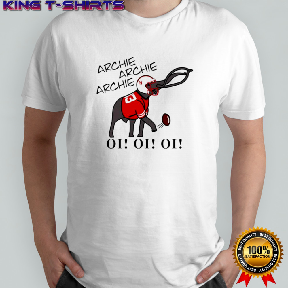 Archie Archie Archie Oi Oi Oi Nebraska Cornhuskers football shirt