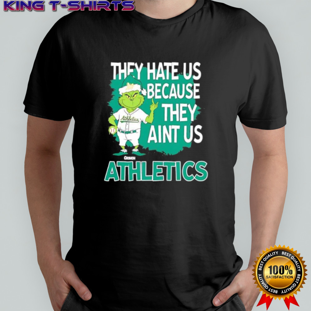 Athletics Grinch Christmas They Hate Us Ain’t Us shirt
