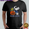 Awesome Snoopy Toronto Blue Jays MLB Pumpkin Halloween Peanuts Cartoon 2025 T-Shirt