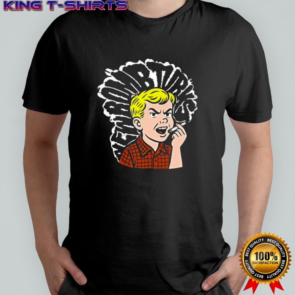 Bart Simpson Smoking Cigarette Grumpy Face shirt