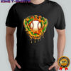Baseball Glove with Dripping Honey Camouflage Pattern shirt