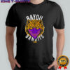 Bayou bandits lsu tiger mascot purple bandana shirt