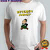 Bitcoin money office vintage funny graphic shirt