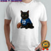 Black cat Buffalo Bills football retro style shirt