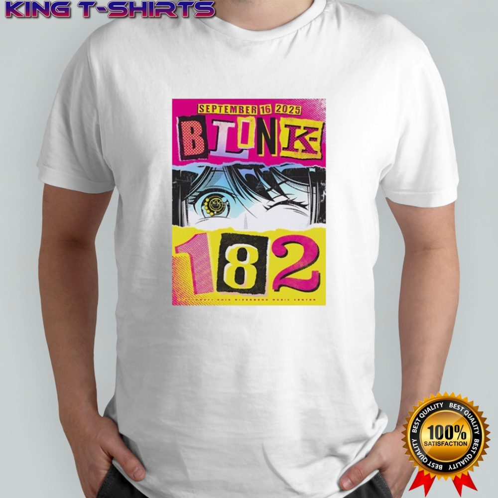 Blink-182 september 16 2025 anime shirt