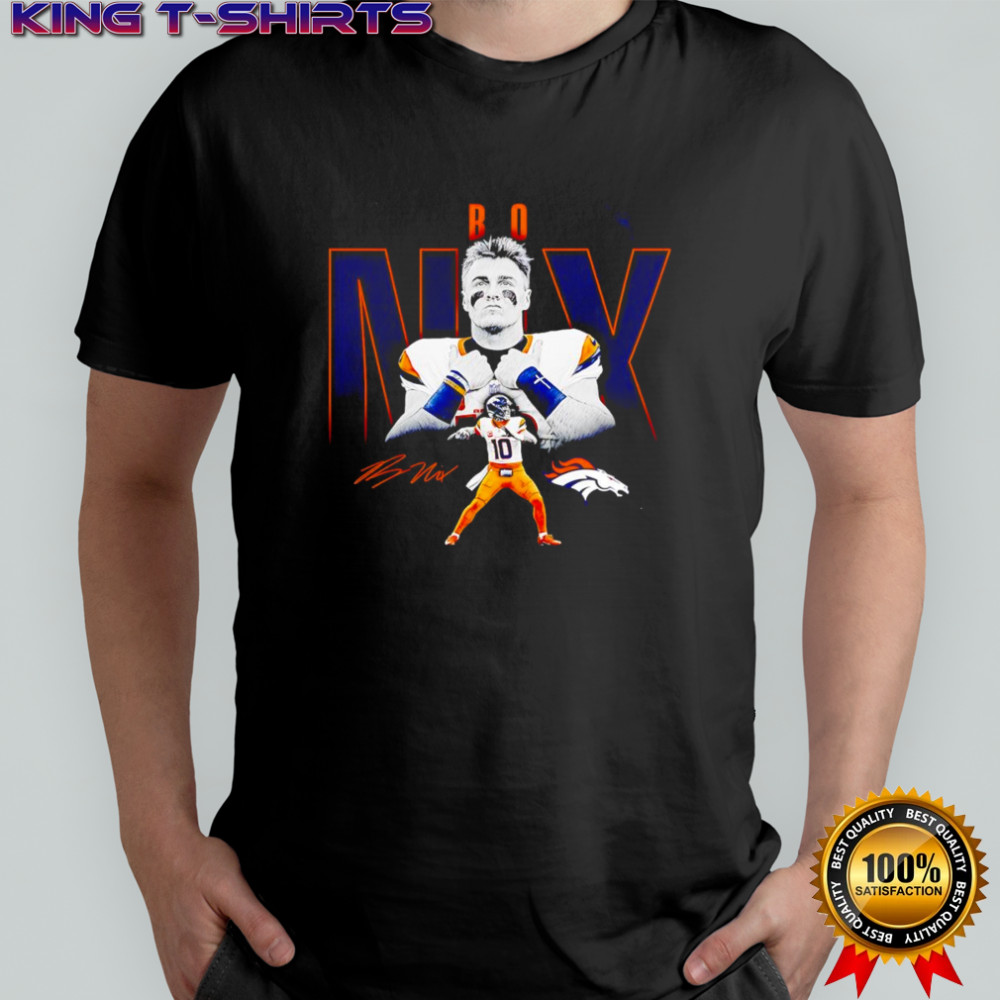 Bo Nix Denver Broncos Humble Shadow Player Graphic shirt