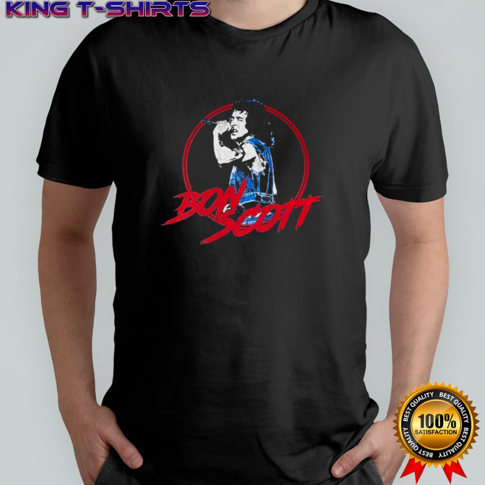 Bon Scott Weathered Photo T-shirt
