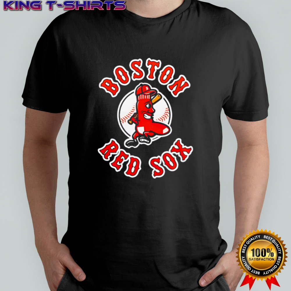 Boston Red Sox Baseball Funny Mascot Sock With Bat shirt