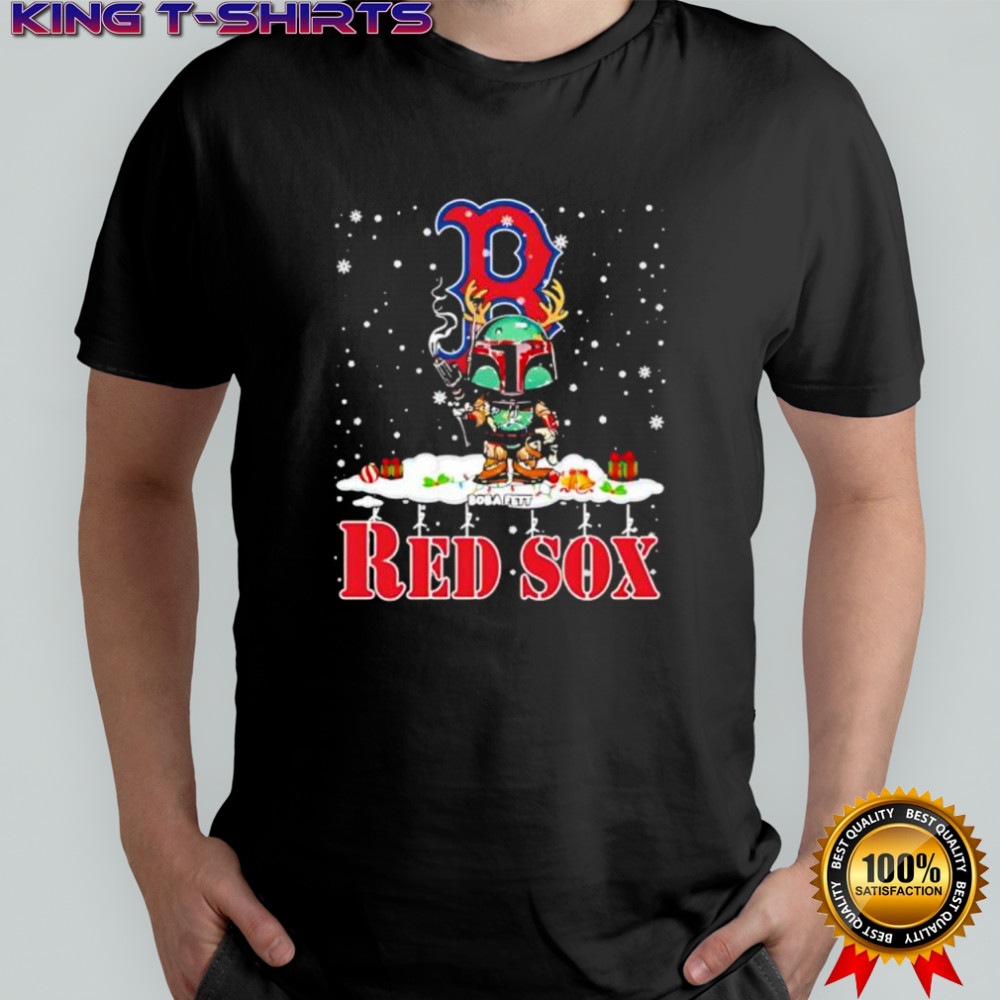 Boston Red Sox Boba Fett Star Wars Christmas shirt