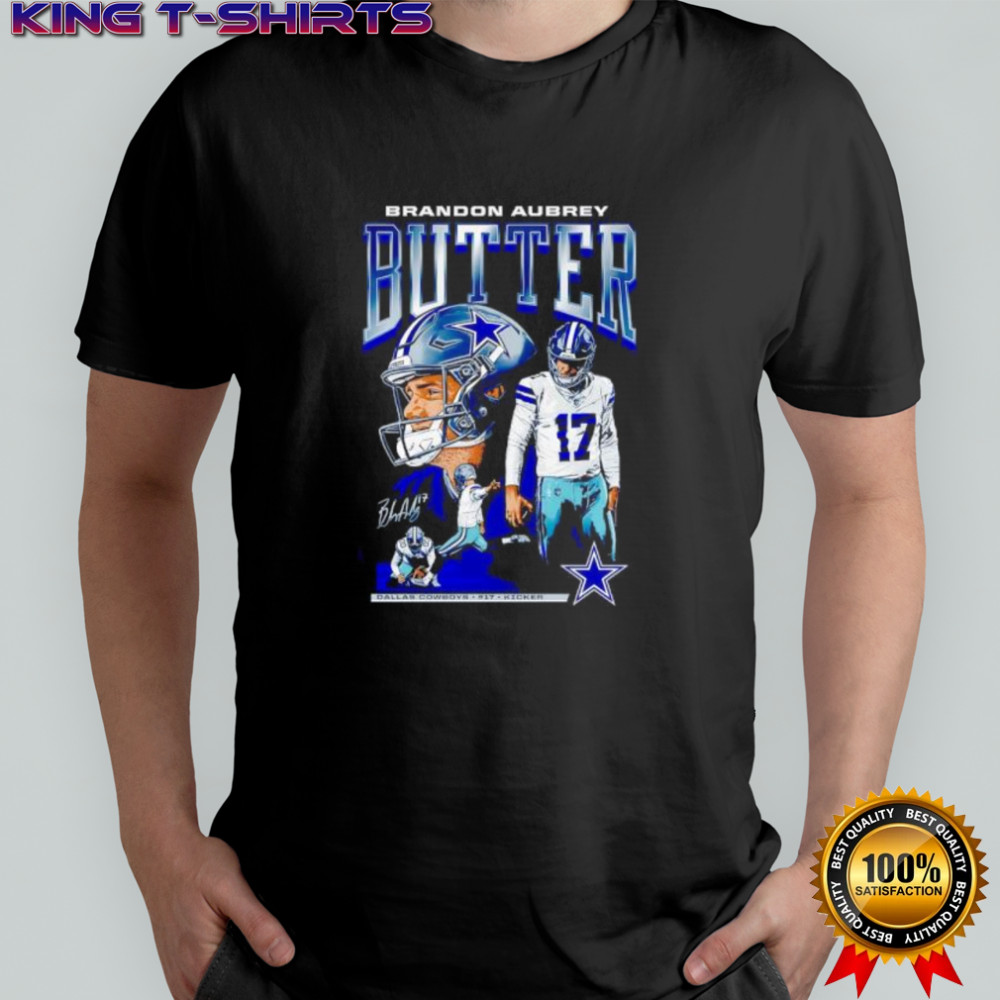Brandon Aubrey #17 Kicker Butter Dallas Cowboys shirt