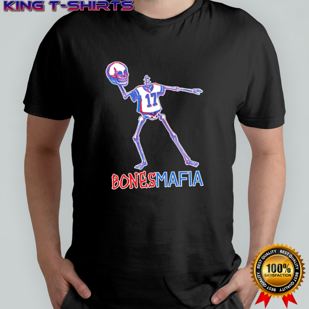 Buffalo Bills Bones Mafia skeleton halloween shirt