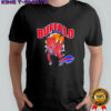 Buffalo Bills Mascot Charging Through Distressed Vintage shirt