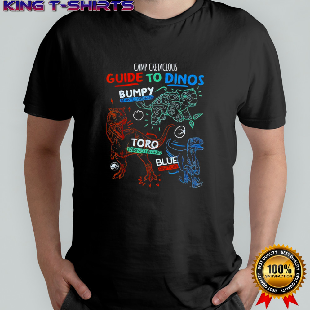 Camp Cretaceous guide to Dinos shirt