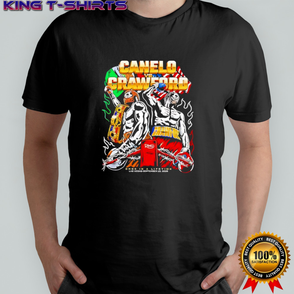 Canelo Crawford once in a lifetime Las Vegas sep 13 2025 shirt