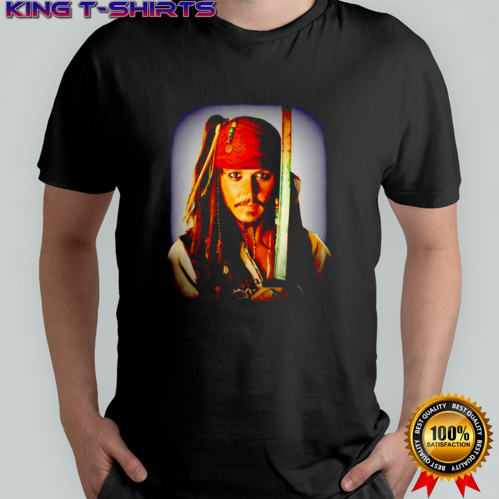 Captain Jack Sparrow face graphic shirt