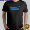 Carolina Panthers big logo blue font shirt